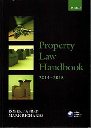 Property Law Handbook 2014-2015 Blackstone Legal Practice Course Guide PDF