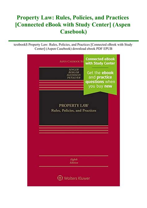 Property Law Policies Practices Connected Kindle Editon