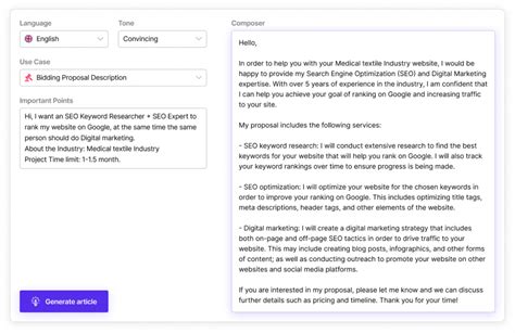 Proposal Generator AI Free