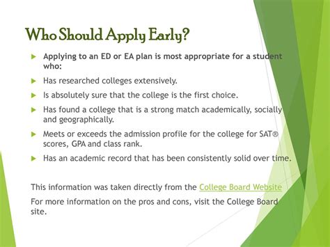 Pros of Applying ED