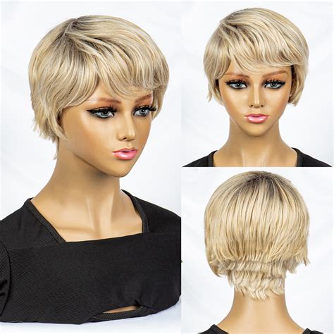 Pros of Blonde Synthetic Pixie Wigs: