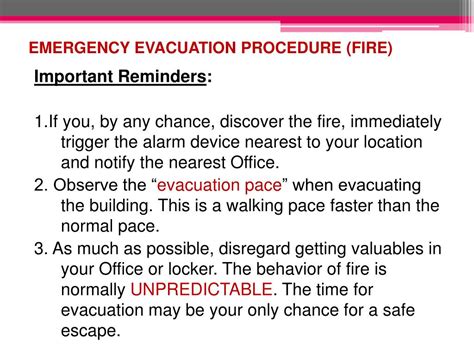 Pros of Evacuation