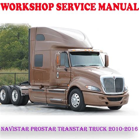 Prostar International Truck Service Manual Ebook Reader