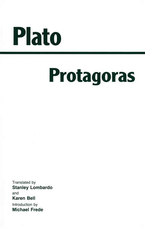 Protagoras Hackett Classics Kindle Editon