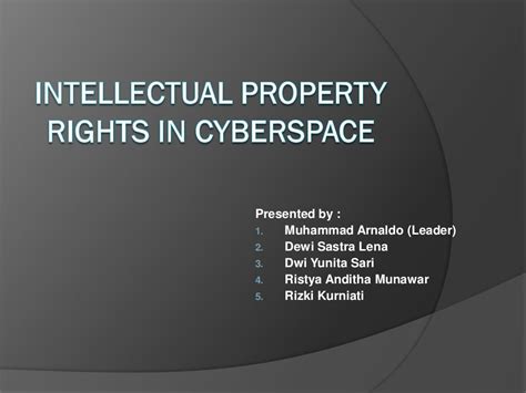 Protection of Intellectual Property in Cyberspace 1st Published Epub