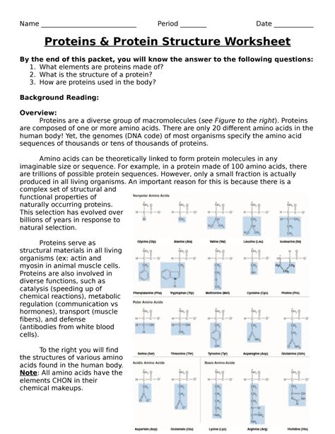 Protein Fish Lab Answers Doc