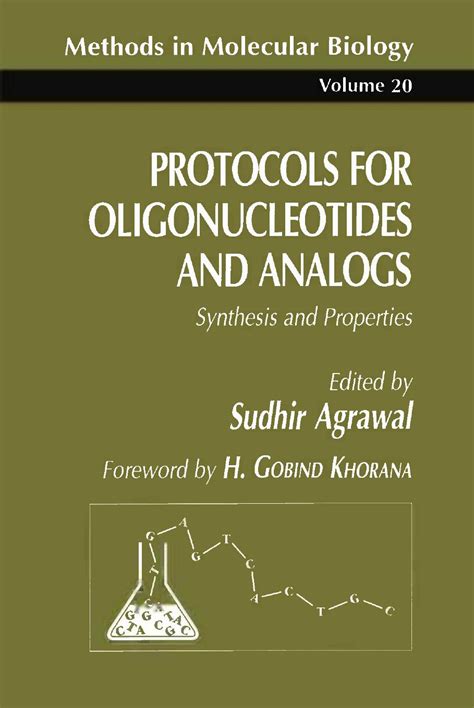 Protocols for Oligonucleotides and Analogs Synthesis and Properties 1st Edition Epub