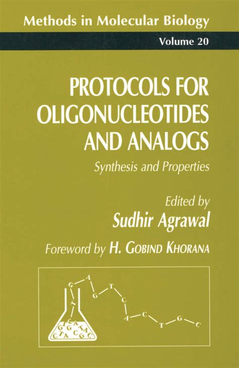 Protocols for Oligonucleotides and Analogs Synthesis and Properties 1st Edition Epub