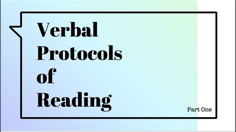 Protocols of Reading Reader