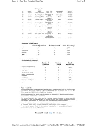 Proveit Answers Powerpoint Doc