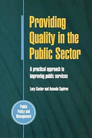 Providing Quality in the Public Sector A Practical Approach to Improving Public Services Reader