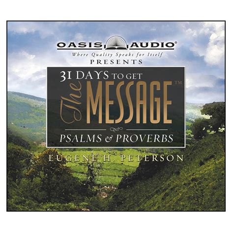 Psalms and Proverbs 31 Days To Get The Message Kindle Editon