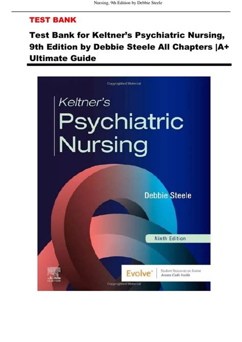 Psychiatric Nursing 9th Edition Keltner Test Bank: A Comprehensive Guide to Success