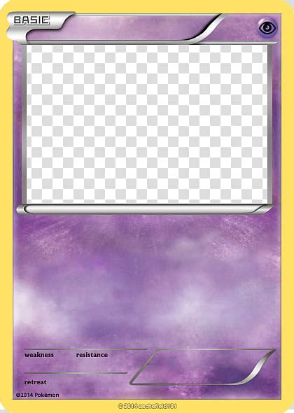 Psychic Pokemon Card Template