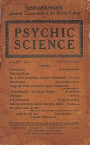 Psychic Science April 1931 to January 1932 Kindle Editon