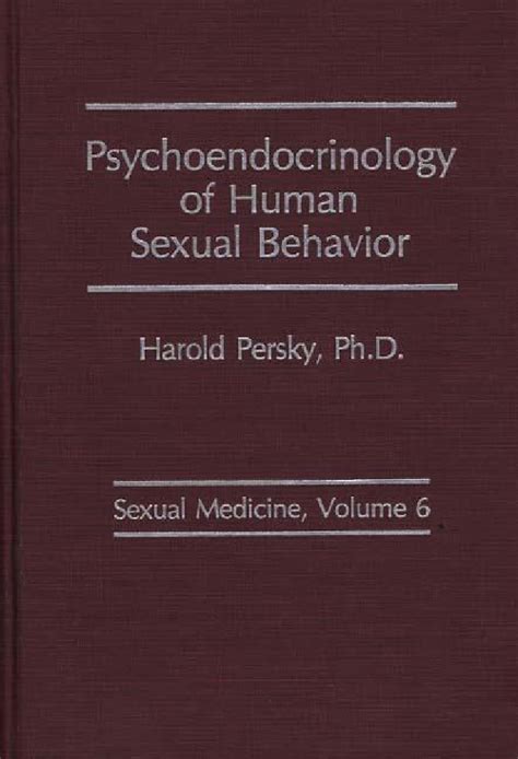 Psychoendocrinology of Human Sexual Behavior Kindle Editon