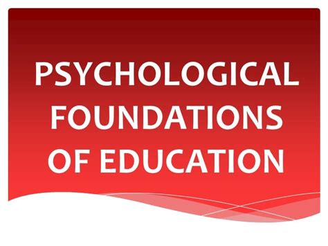 Psychological Foundations of Education 1st Published Kindle Editon