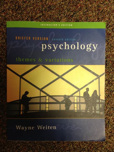 Psychology: Themes And Variations Briefer Version Ebook PDF