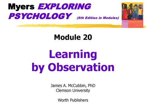 Psychology 6e in Modules SP and Study Guide and The Hidden Mind PDF