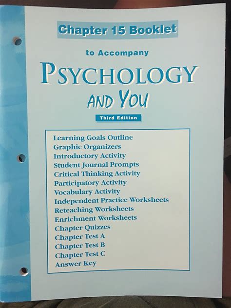 Psychology And You Third Edition Answer Key PDF