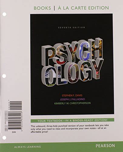 Psychology Books a la Carte Plus NEW MyLab Psychology with eText Access Card Package 7th Edition Reader