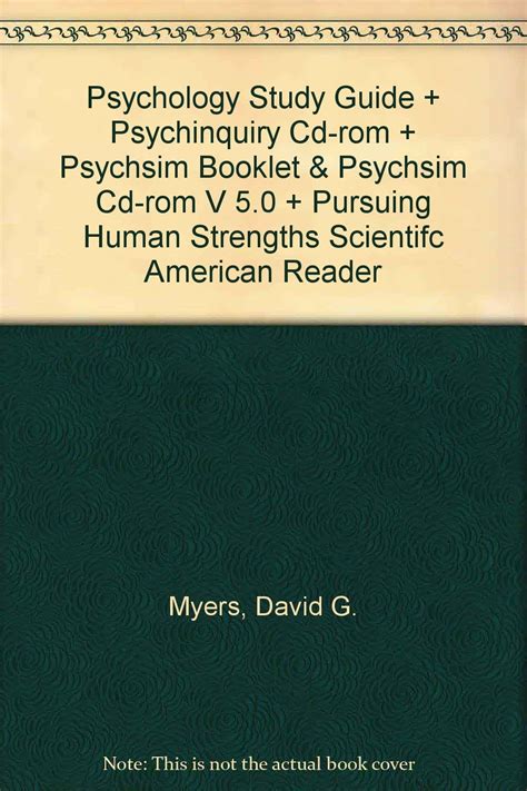 Psychology Cloth Online Study Center 20 and PsychInquiry CD-ROM Doc