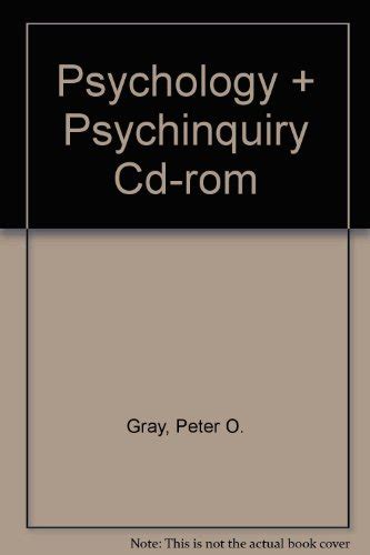Psychology Cloth Study Guide PsychInquiry CD-ROM and Online Study Center 20 Doc