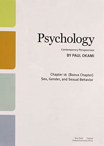 Psychology Contemporary Perspectives Bonus Chapter 16 Only Sex Gender and Sexual Behavior Epub