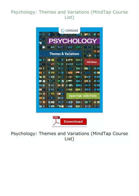 Psychology MindTap Course List Reader