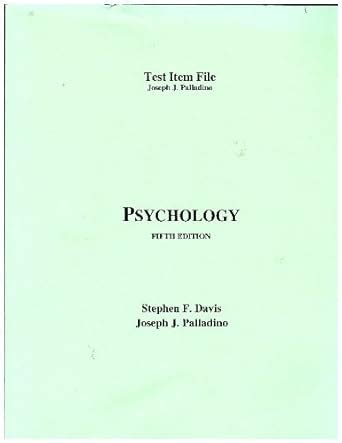 Psychology Test Item File PDF