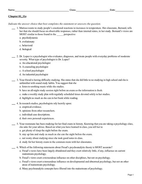 Psychology Themes And Variations Test Answers Doc