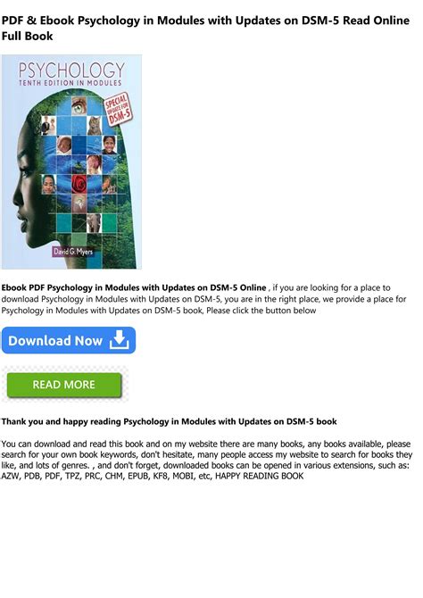 Psychology With Updates On DSM-5 Ebook Doc