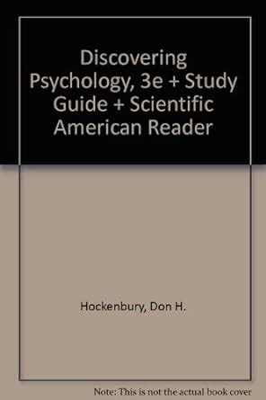 Psychology and Study Guide and Scientific American Reader PDF