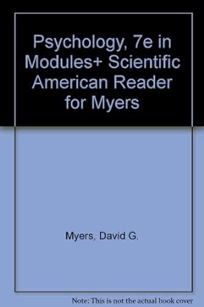 Psychology in Modules Loose Leaf and Scientific American Reader Kindle Editon