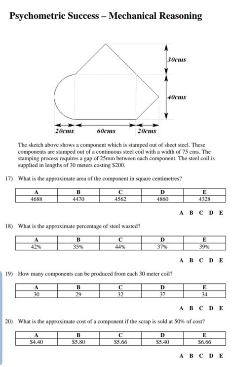 Psychometric Success Mechanical Reasoning Answers Doc