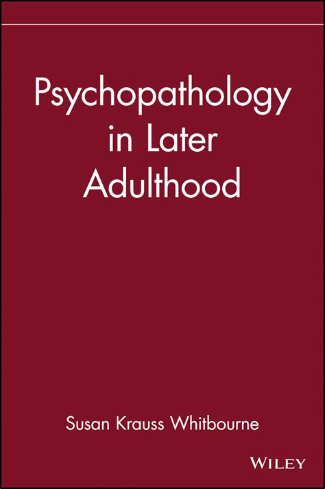 Psychopathology In Adulthood Reader