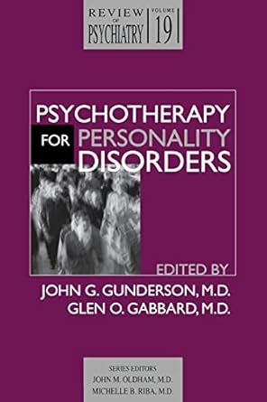 Psychotherapy for Personality Disorders Volume 193 Review of Psychiatry Kindle Editon