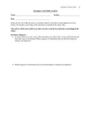 Psychsim 5 Mystery Therapist Answer Sheet Kindle Editon