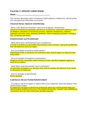 Psychsim 5 Operant Conditioning Answers Reader