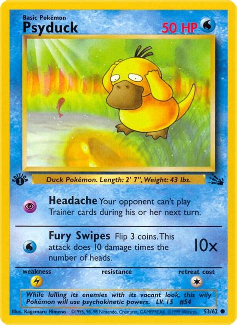 Psyduck First Edition: Unlocking the Rarity of the Quirky Quackster