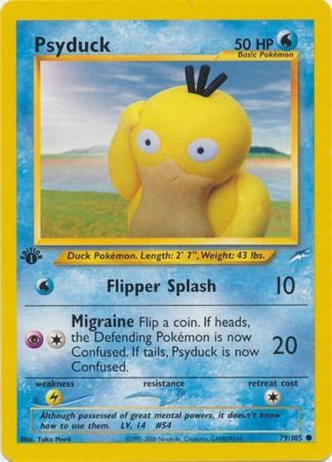 Psyduck Neo Destiny 1st Edition: A Collector's Dream