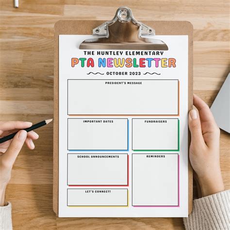 Pta Newsletter Template
