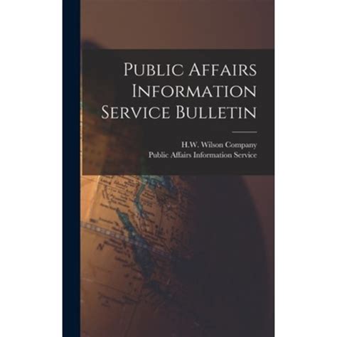 Public Affairs Information Service Bulletin Kindle Editon