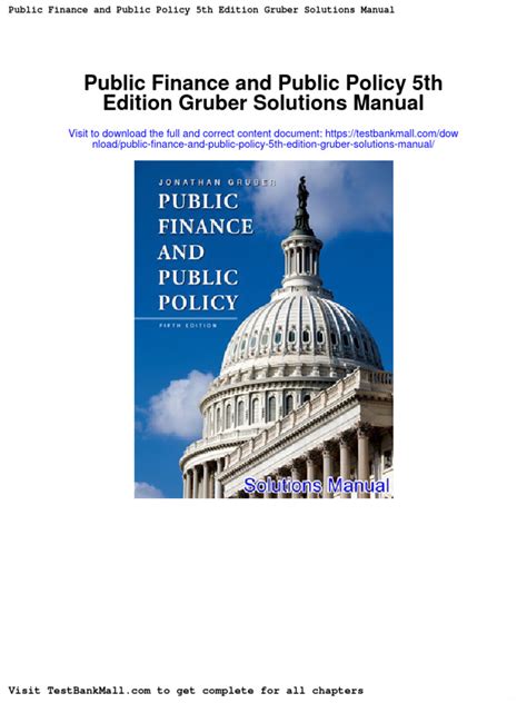 Public Finance And Policy Gruber Solutions Doc