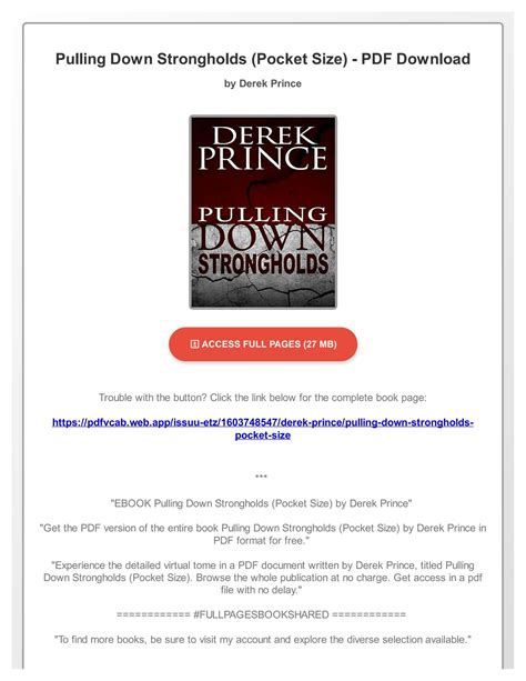 Pulling Down Strongholds Pocket Size Kindle Editon