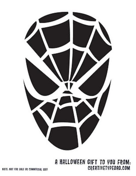 Pumpkin Carving Template Spiderman