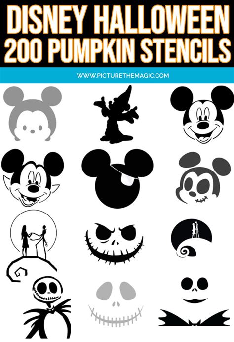 Pumpkin Carving Templates Disney