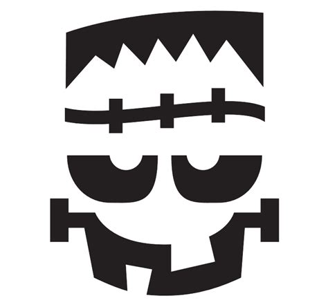Pumpkin Carving Templates Frankenstein