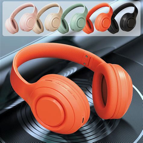 Pumpkin Foldable Bluetooth Headphone Built  Reader