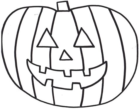 Pumpkin Template For Coloring
